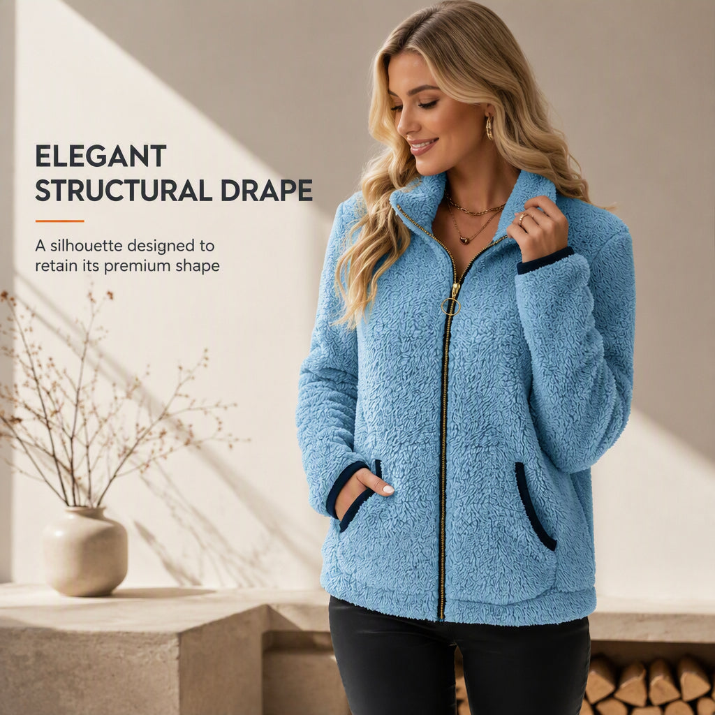 Evie | Casual Zip-Up Cardigan