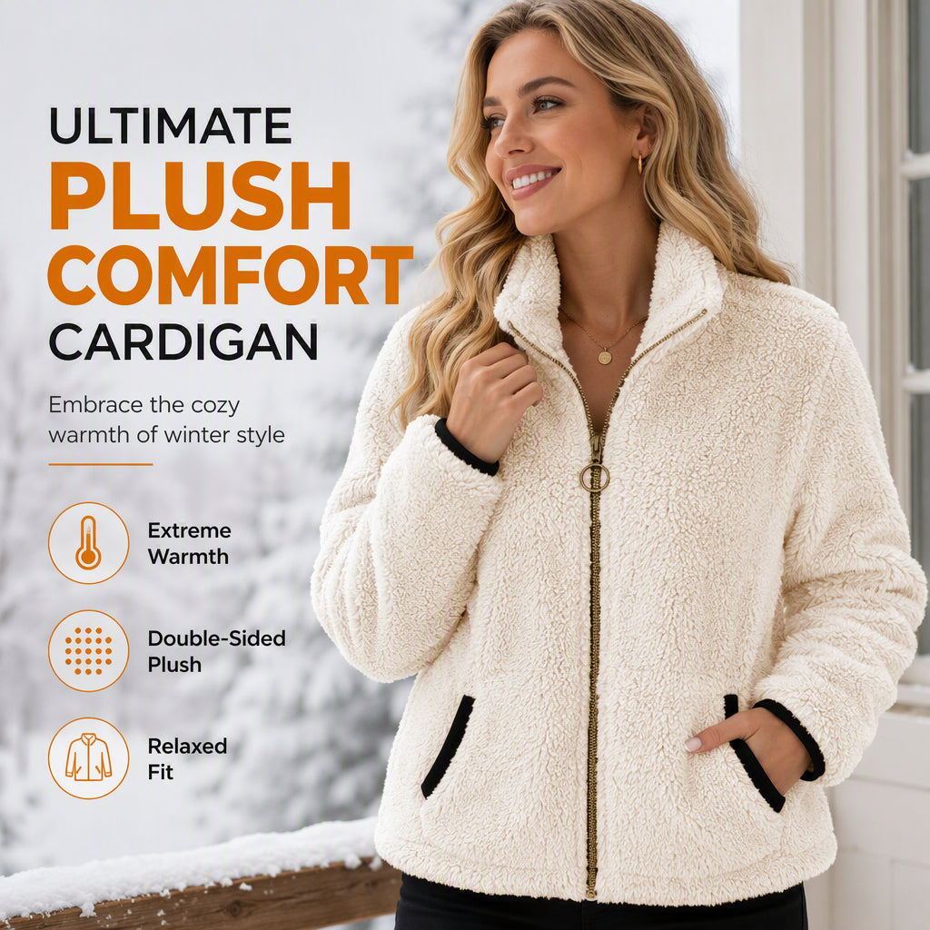 Evie | Casual Zip-Up Cardigan