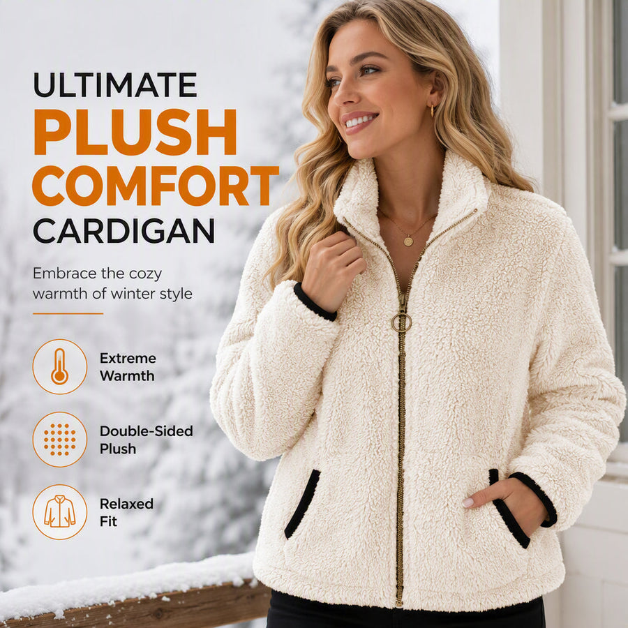 Evie | Casual Zip-Up Cardigan