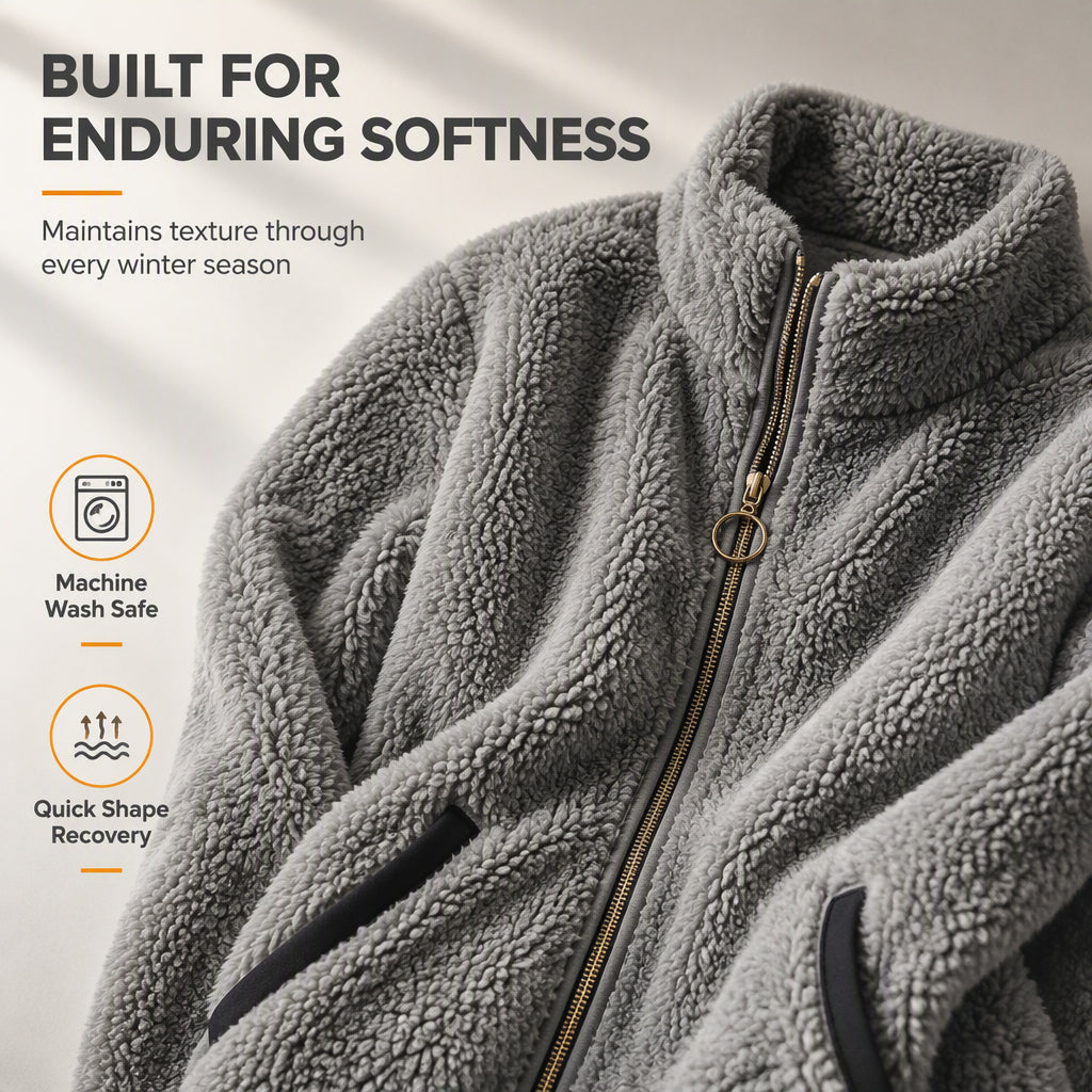 Evie | Casual Zip-Up Cardigan