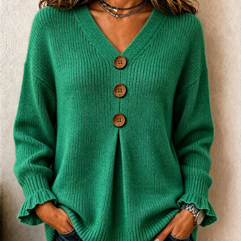 Maira | V-Neck Knitted Jumper