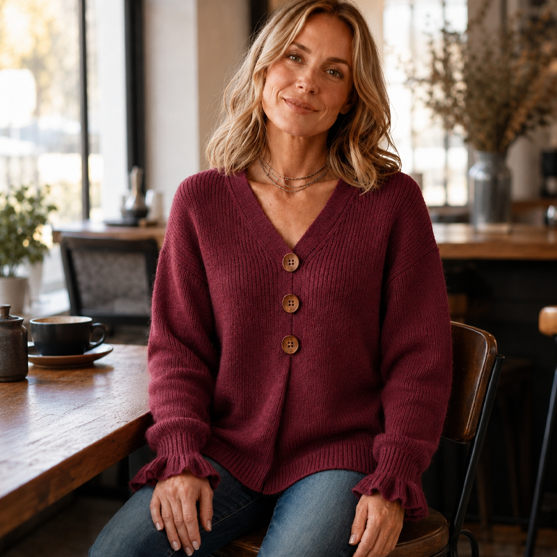 Ava | Knitted V-Neck Jumper