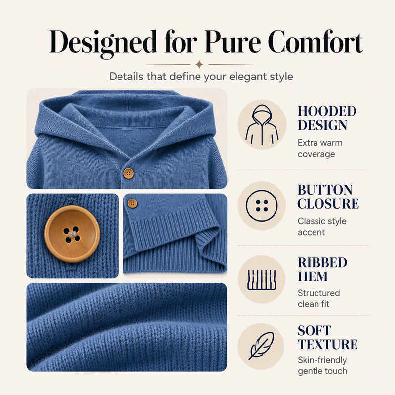 Lizzy | Casual Hooded Cardigan