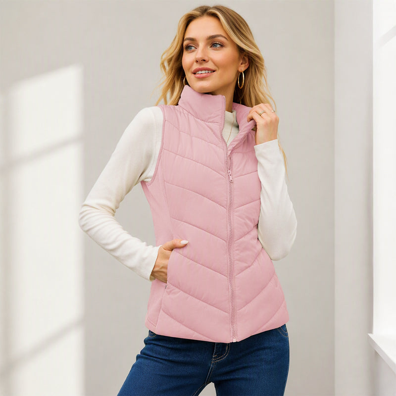 Susan | Quilted Stand-Collar Puffer Gilet