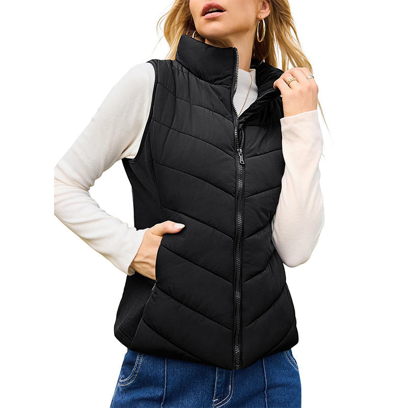 Susan | Quilted Stand-Collar Puffer Gilet