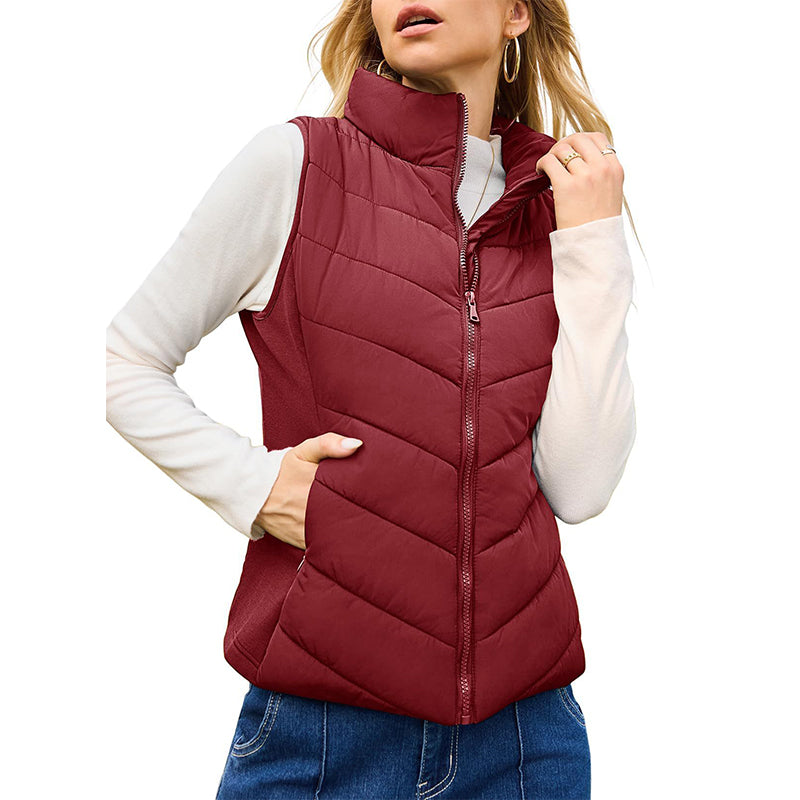 Susan | Quilted Stand-Collar Puffer Gilet