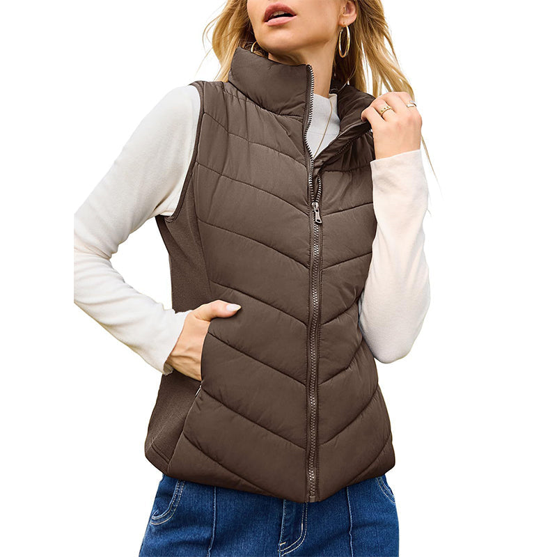 Susan | Quilted Stand-Collar Puffer Gilet