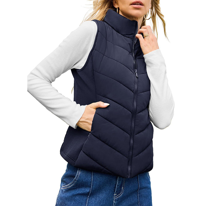 Susan | Quilted Stand-Collar Puffer Gilet