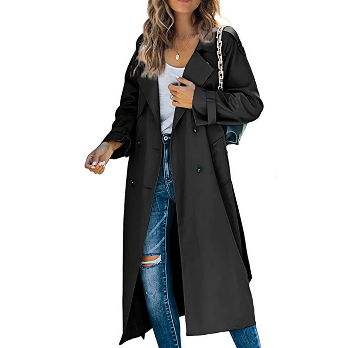 Camilla | Belted Longline Trench Coat